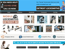 Tablet Screenshot of detroitlocksmiths.net